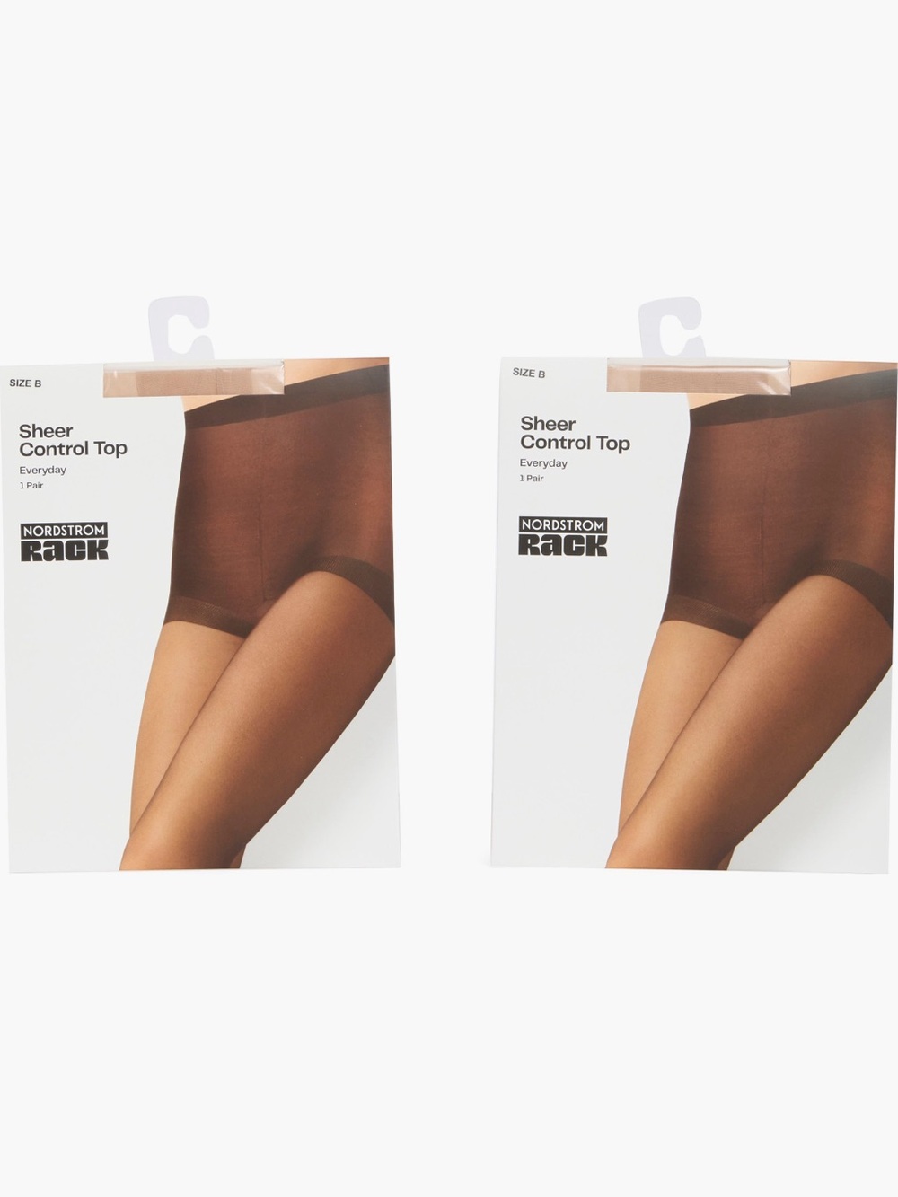 Beige Sheer Control Top Pantyhose SIZE C